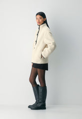 June Coat - BIRCH/BLACK