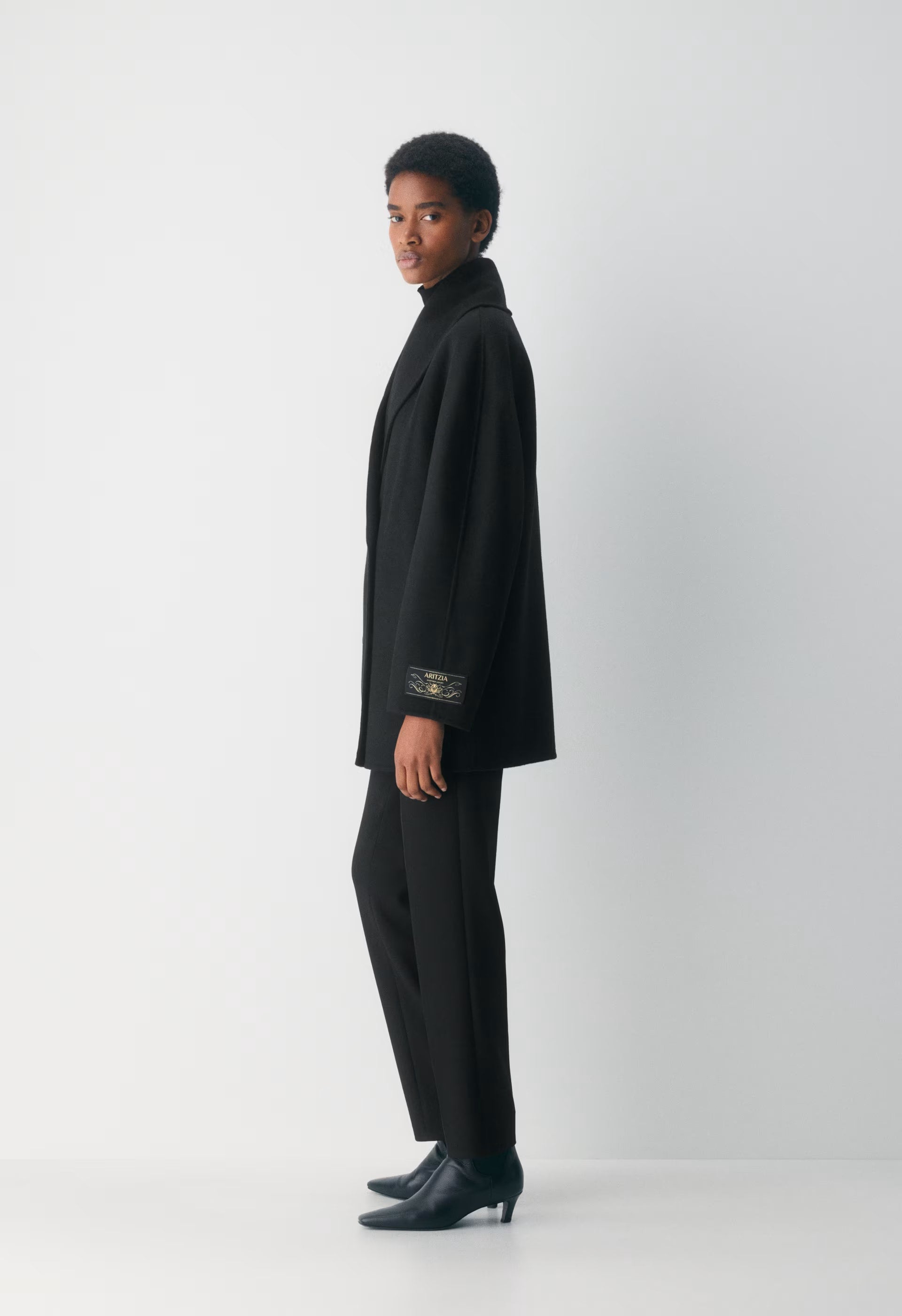 The Mezzanine Double-Faced Coat - Luxe (Re)Wool - BLACK