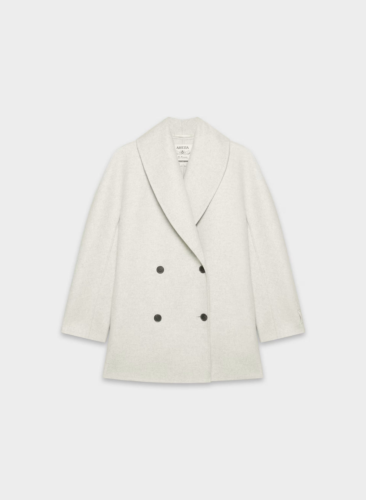 The Mezzanine Double-Faced Coat - Luxe (Re)Wool - HEATHER CARRARA GREY