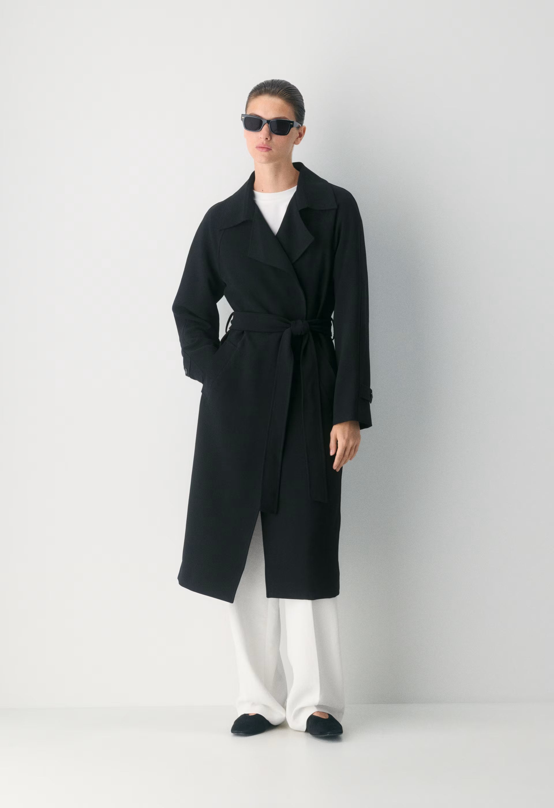 The Splendor Trench Coat - Crepette™ - BLACK