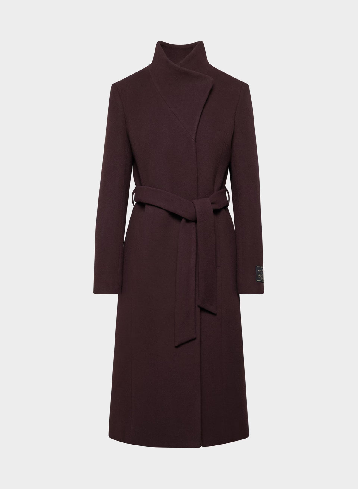 The Connor Long Coat - Soft Wool Cashmere - DARK BURGUNDY