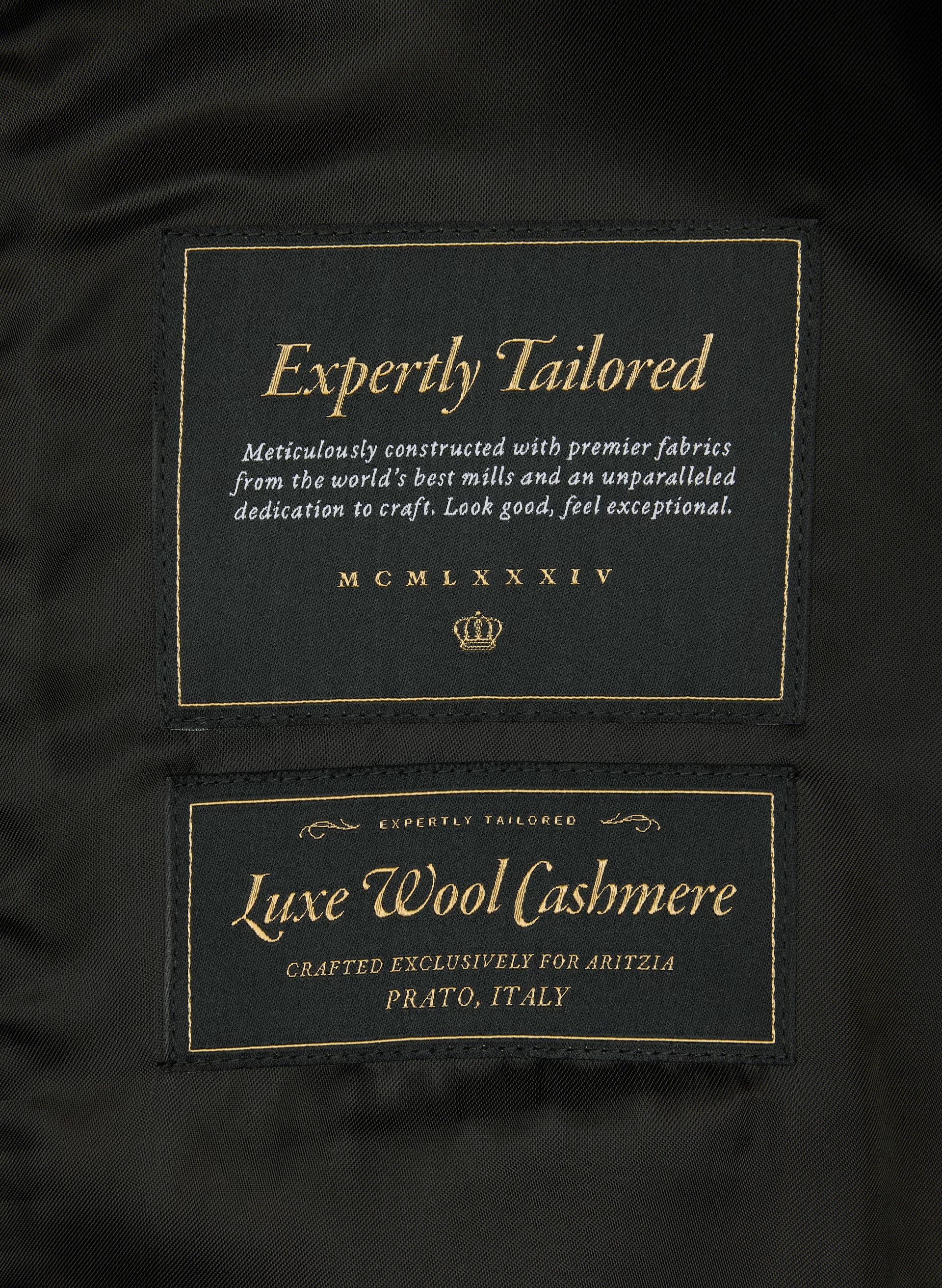 The Evening Coat - Luxe Wool Cashmere - BLACK