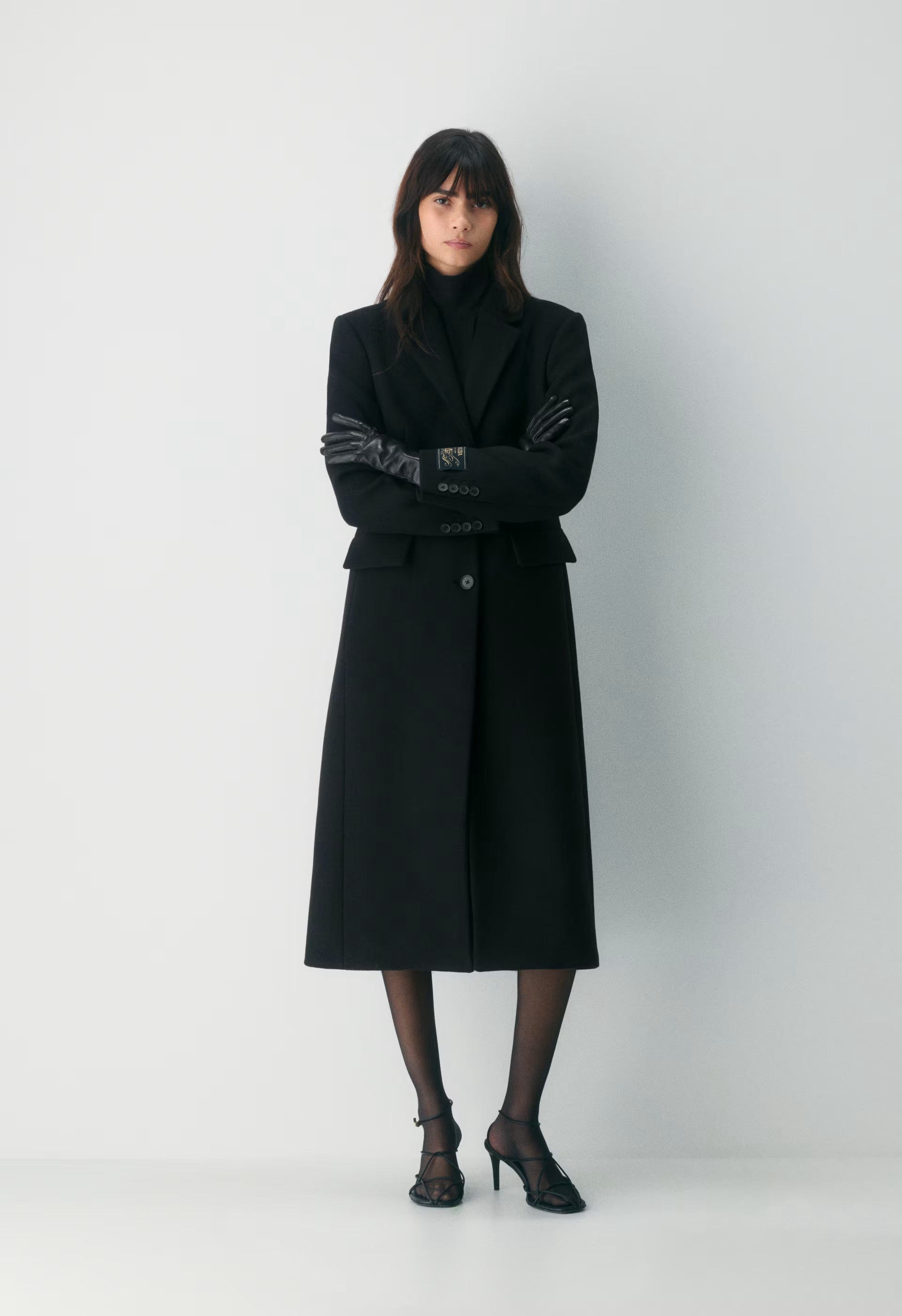 The Evening Coat - Luxe Wool Cashmere - BLACK