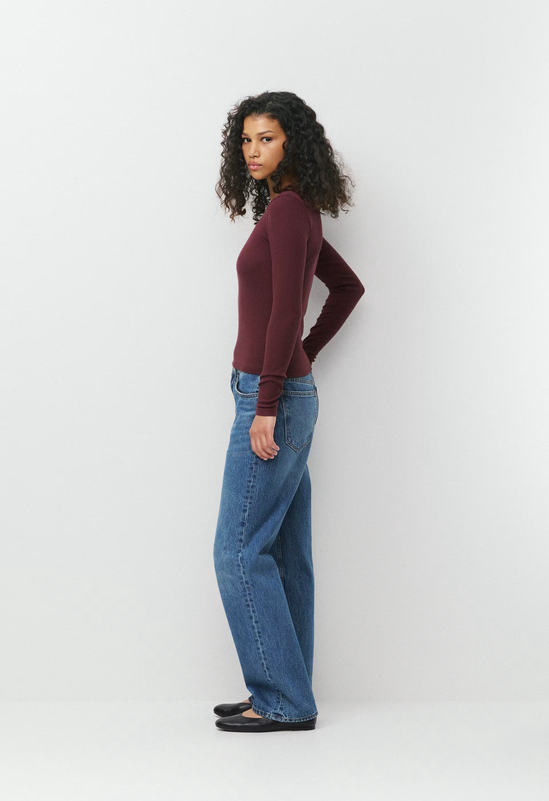 HomeStretch™ Rib Solo Longsleeve - GALA PLUM