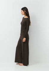 HomeStretch™ Rib Airwave Longsleeve - CACAO NIB BROWN