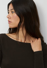 HomeStretch™ Rib Airwave Longsleeve - CACAO NIB BROWN