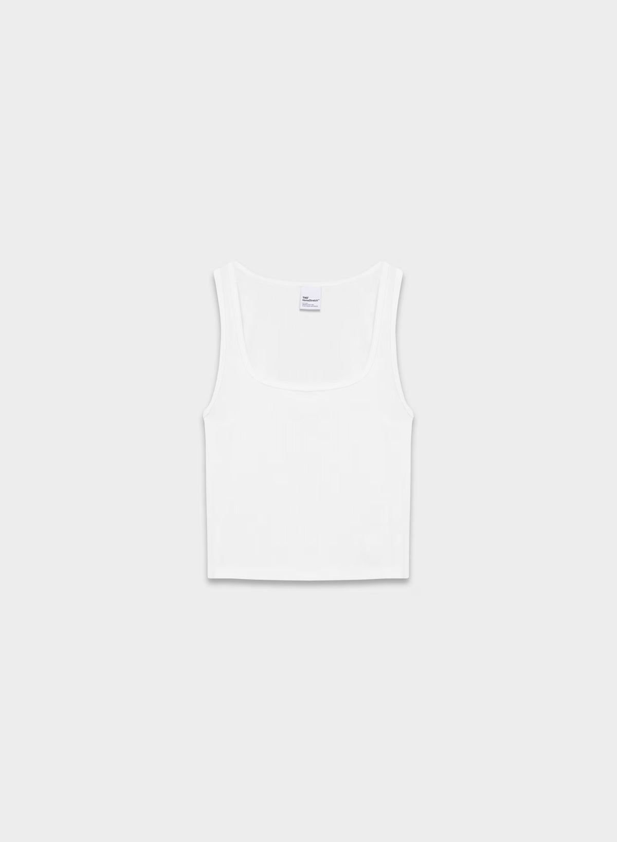 HomeStretch™ Rib Frequency Waist Tank - WHITE