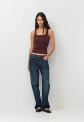 HomeStretch™ Rib Frequency Tank - GALA PLUM