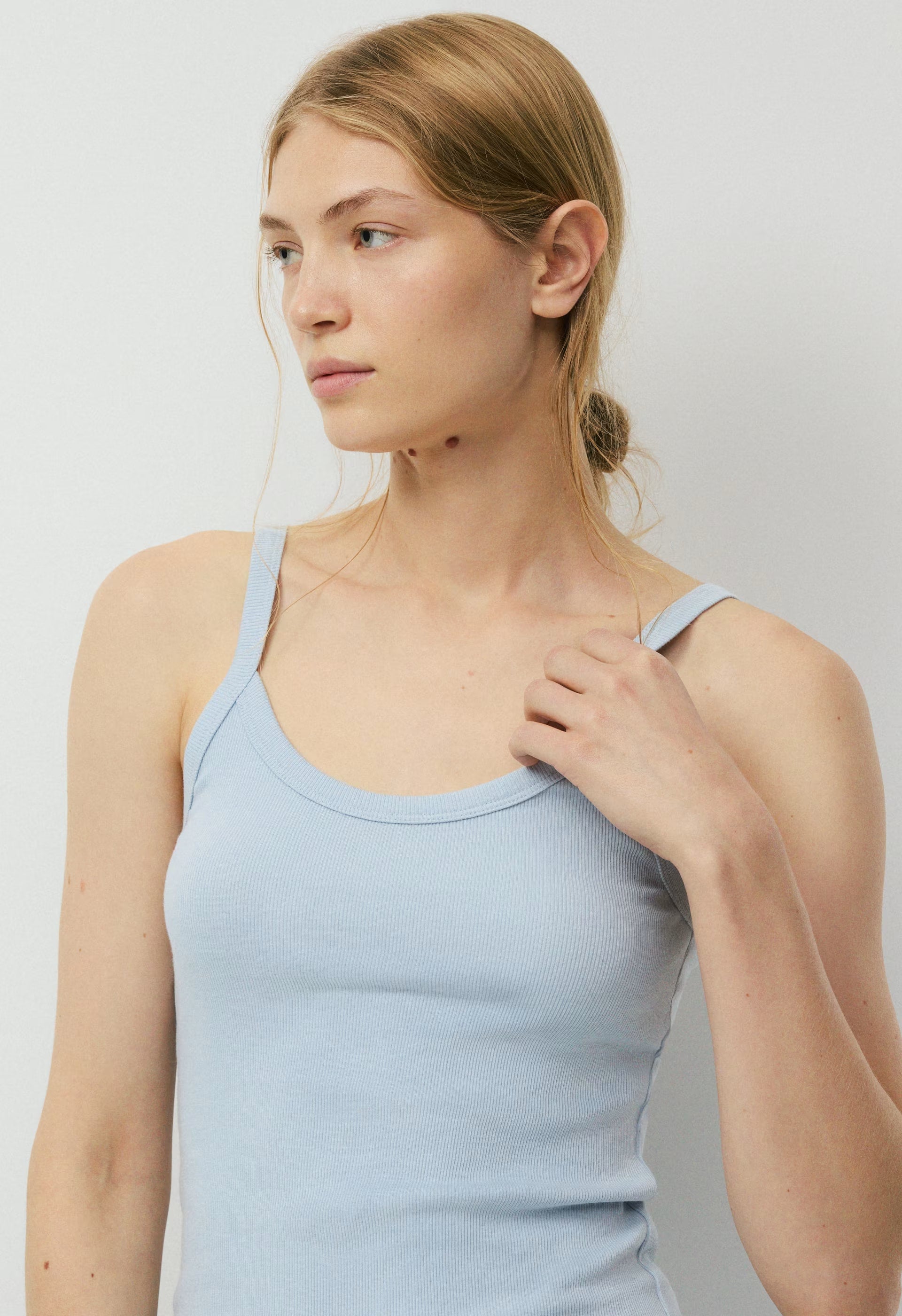 HomeStretch™ Rib Spectrum Cami Tank - DEW BLUE