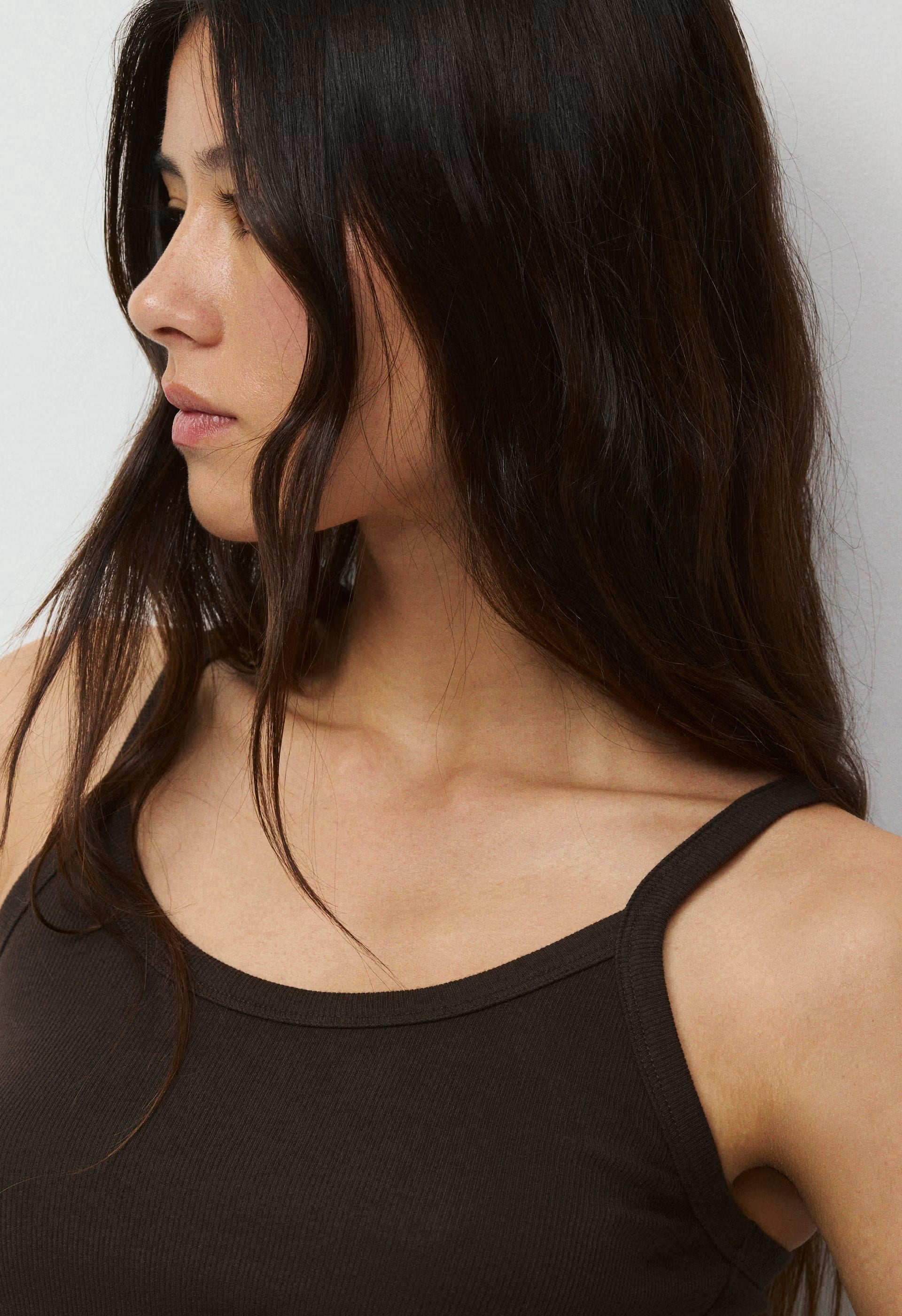 HomeStretch™ Rib Spectrum Cami Tank - CACAO NIB BROWN