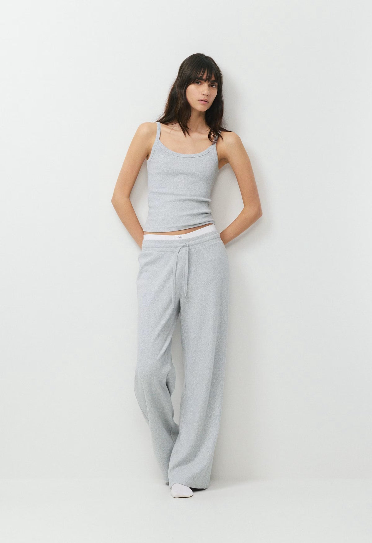 HomeStretch™ Rib Spectrum Cami Tank - HEATHER CHROME