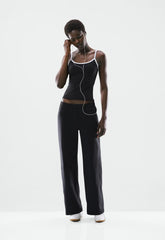 LIFE Essential Camisole - BLACK /BRIGHT WHT