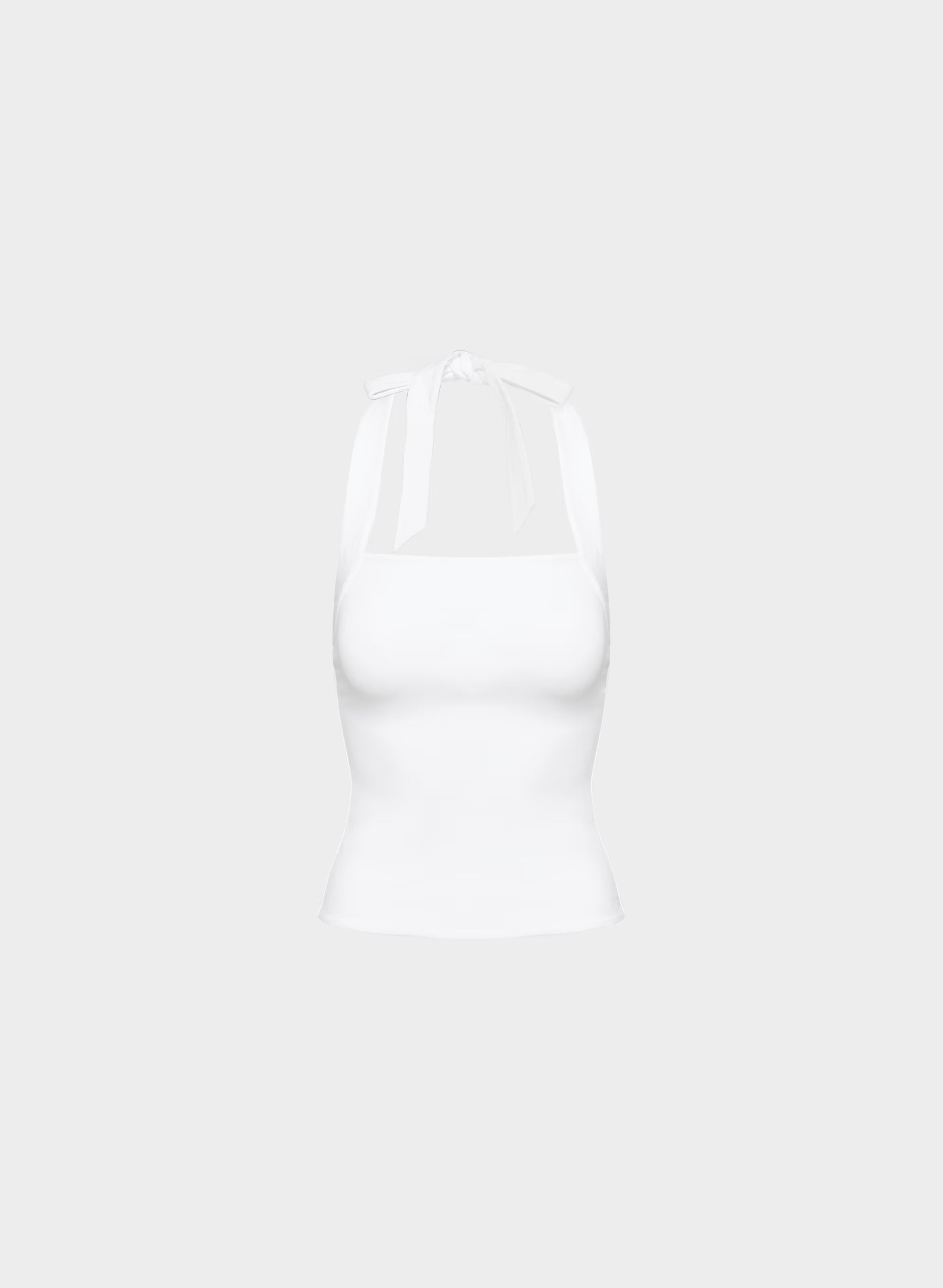 Original Contour Optimum Halter Top - BRIGHT WHITE