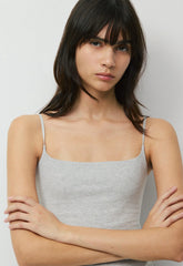 Casual Contour Presence Cami Tank - HEATHER CHROME