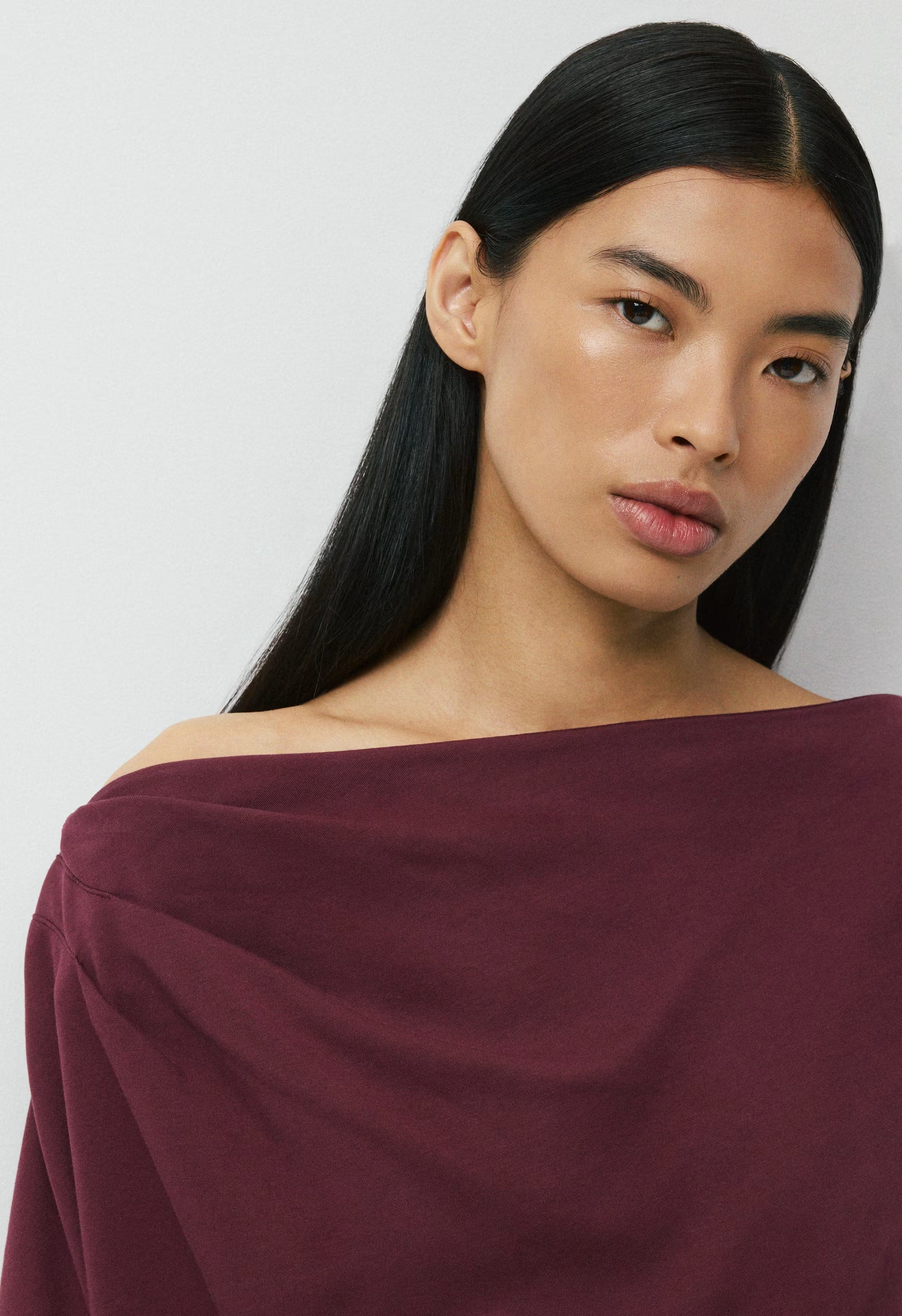 InterLock Cotton Script Top - GALA PLUM