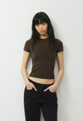 HomeStretch™ Smooth Tune T-Shirt - CACAO NIB BROWN