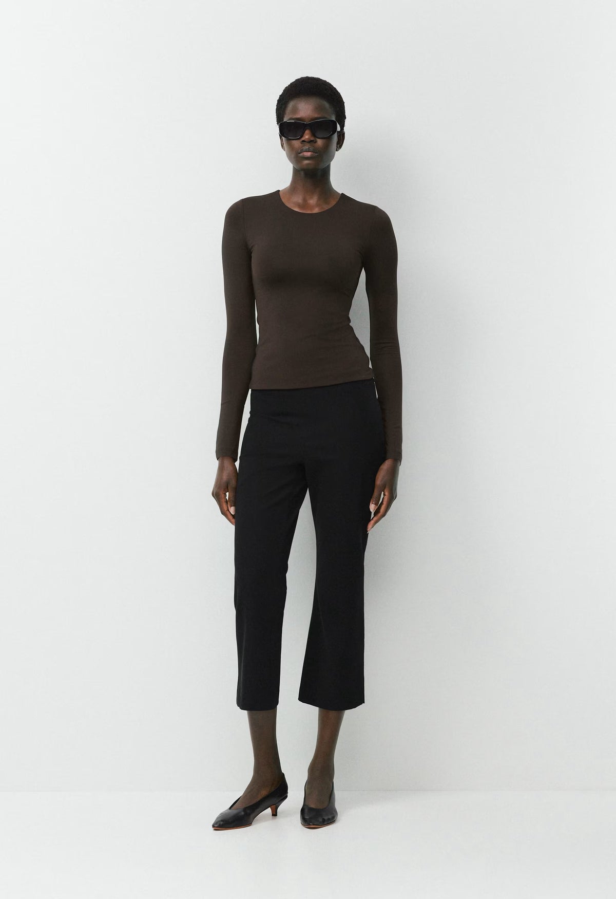 Original Contour Splendid Crew Longsleeve - CACAO NIB BROWN