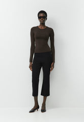 Original Contour Splendid Crew Longsleeve - CACAO NIB BROWN