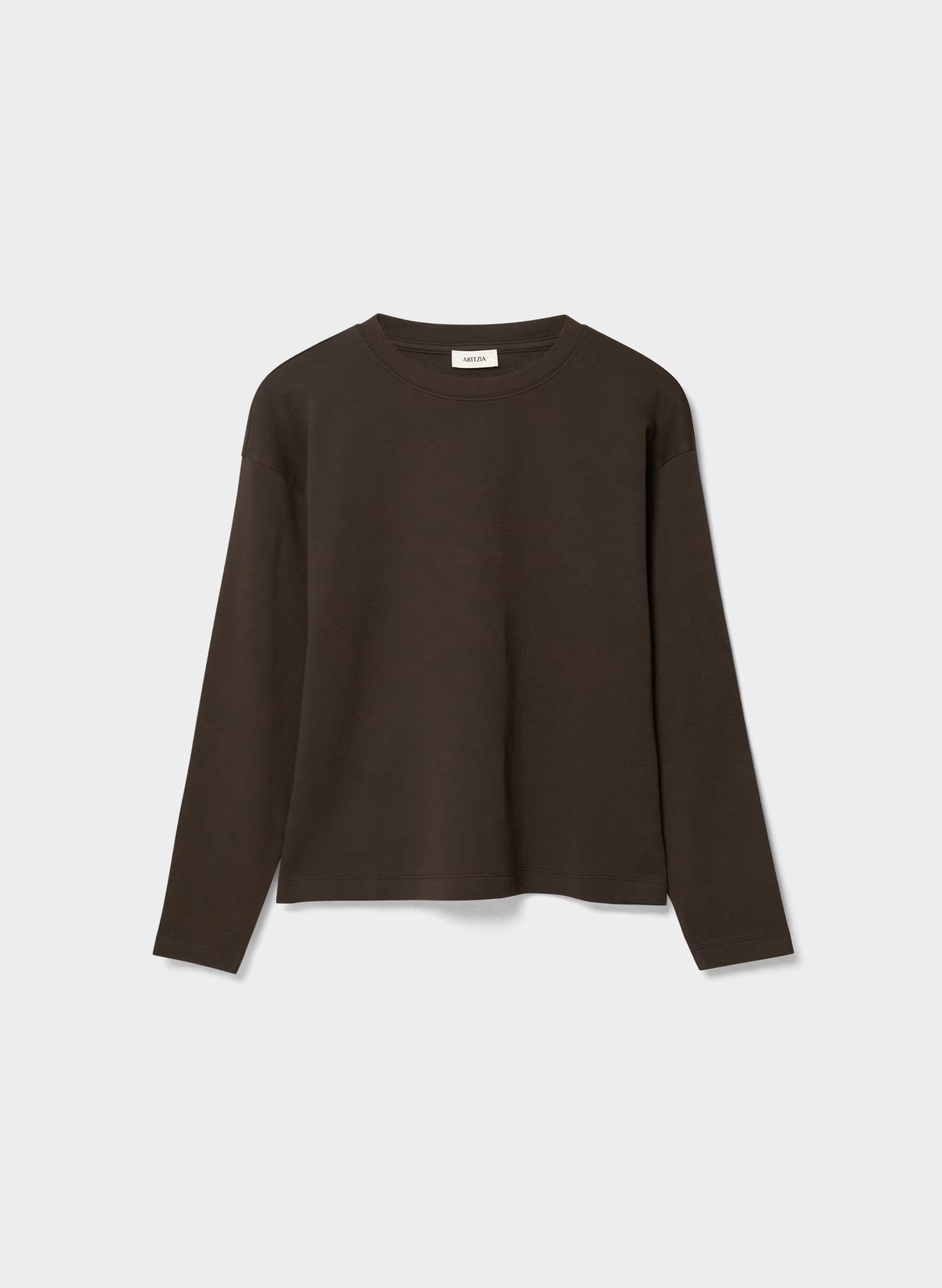 InterLock Cotton Steps Longsleeve - CACAO NIB BROWN