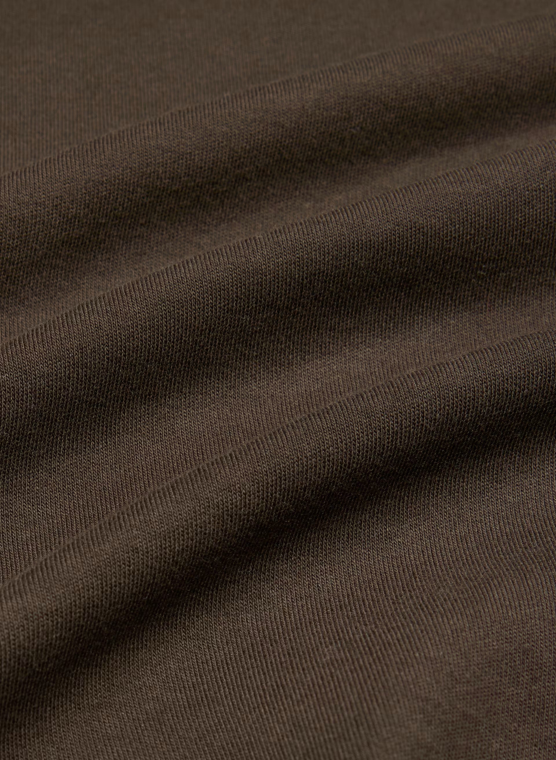 InterLock Cotton Wirth T-Shirt - CACAO NIB BROWN