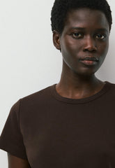 InterLock Cotton Wirth T-Shirt - CACAO NIB BROWN