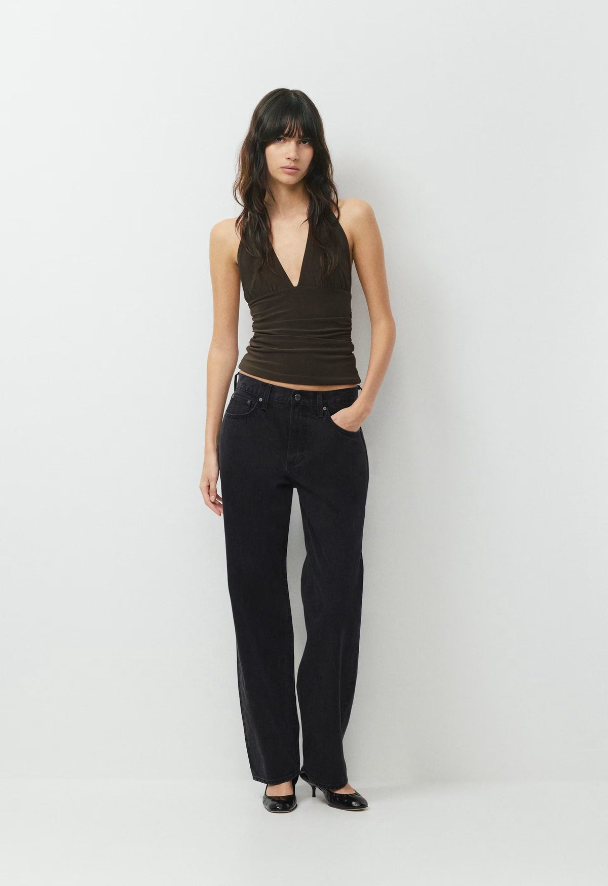 Smooth Matter™ Wylder Halter Top - CACAO NIB BROWN