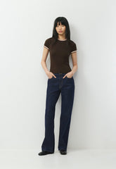 HomeStretch™ Rib Tune T-Shirt - CACAO NB BROWN/MULTI