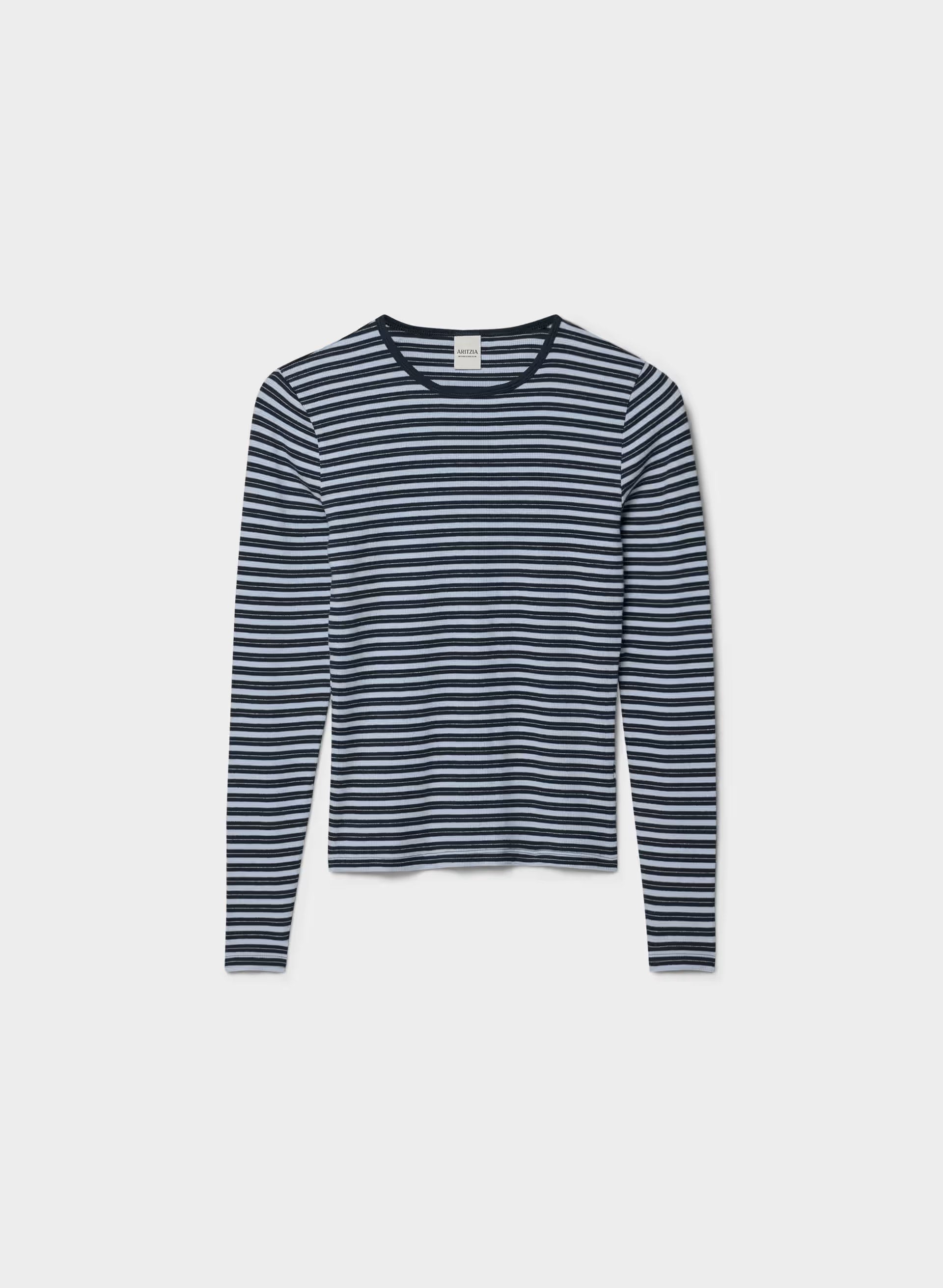 HomeStretch™ Rib Solo Longsleeve - ADMRL NAVY/RIPPLE BLUE