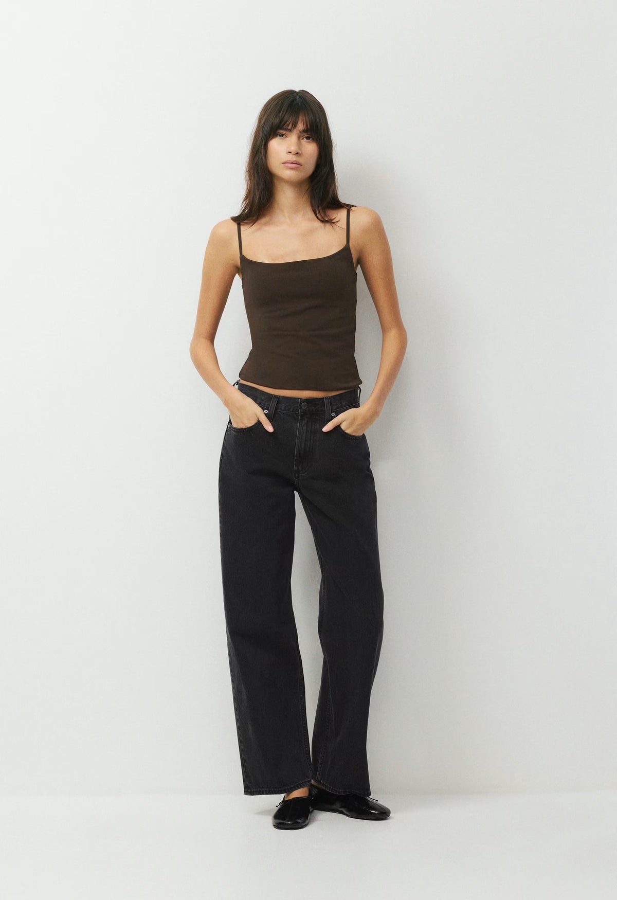 HomeStretch™ Smooth Capsule Comfort Tank - CACAO NIB BROWN