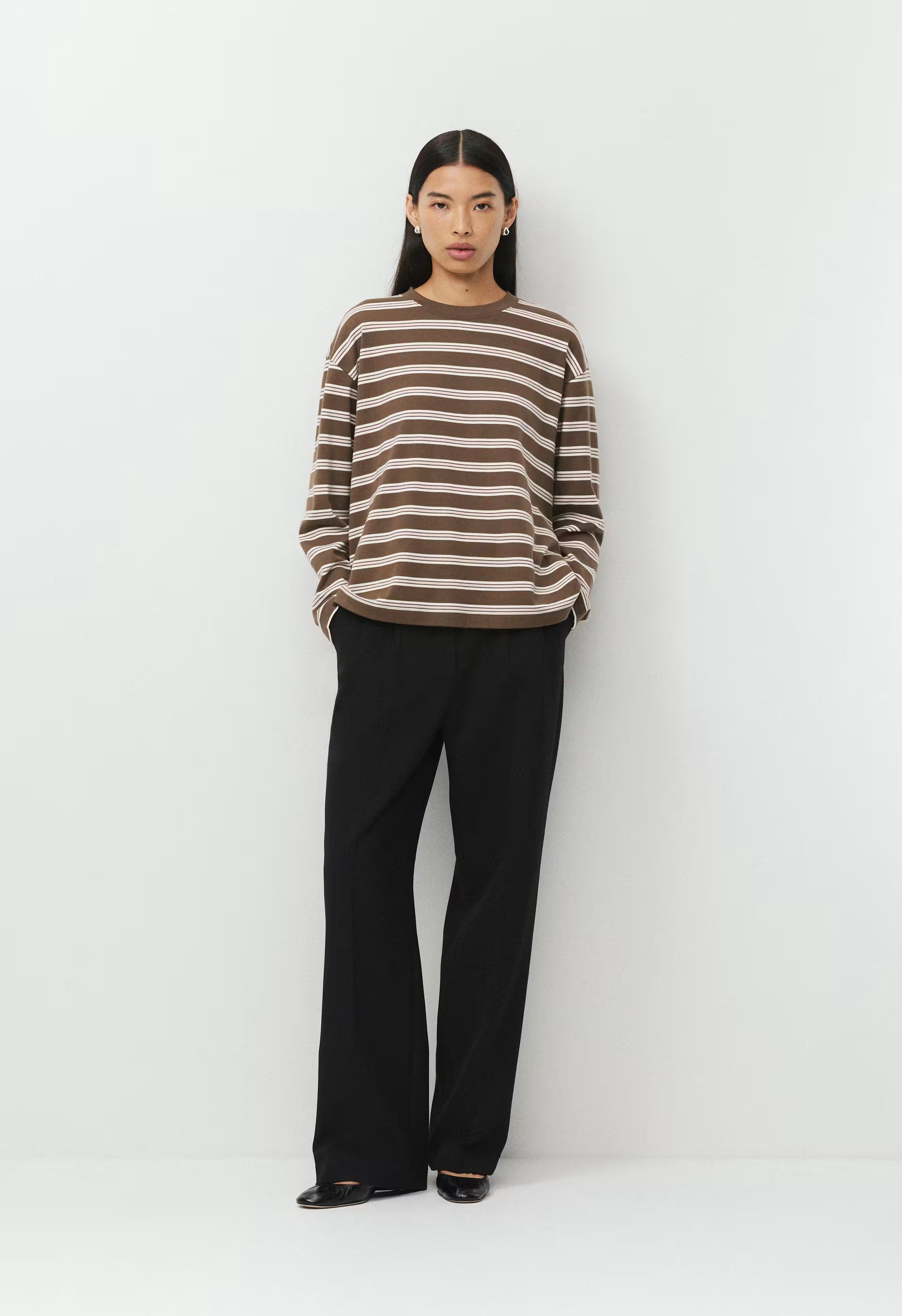 InterLock Cotton Steps Longsleeve - AMRCN BRWN/CPD PNK
