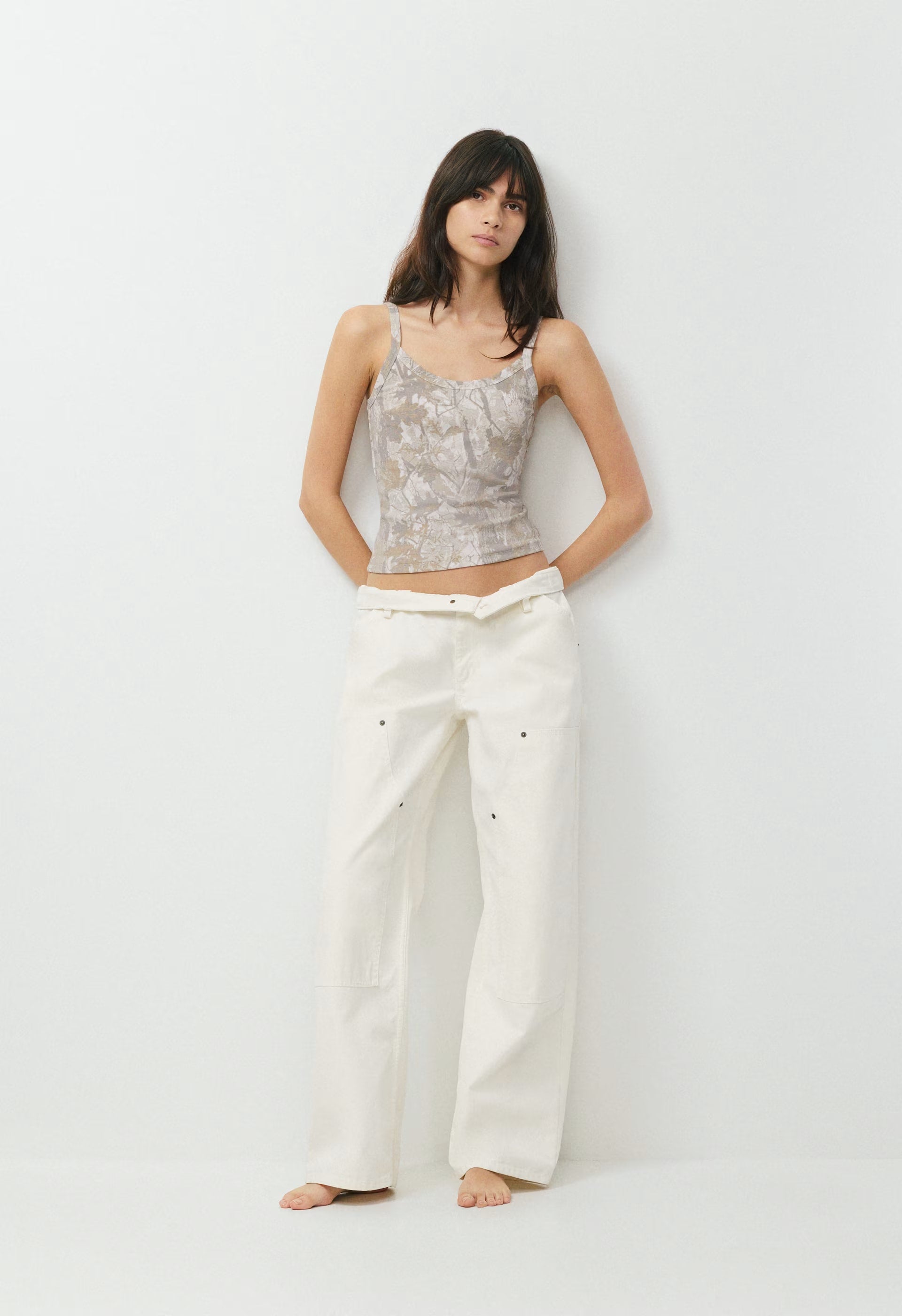 HomeStretch™ Rib Spectrum Cami Tank - FLUENT TAUP NATURESCAP