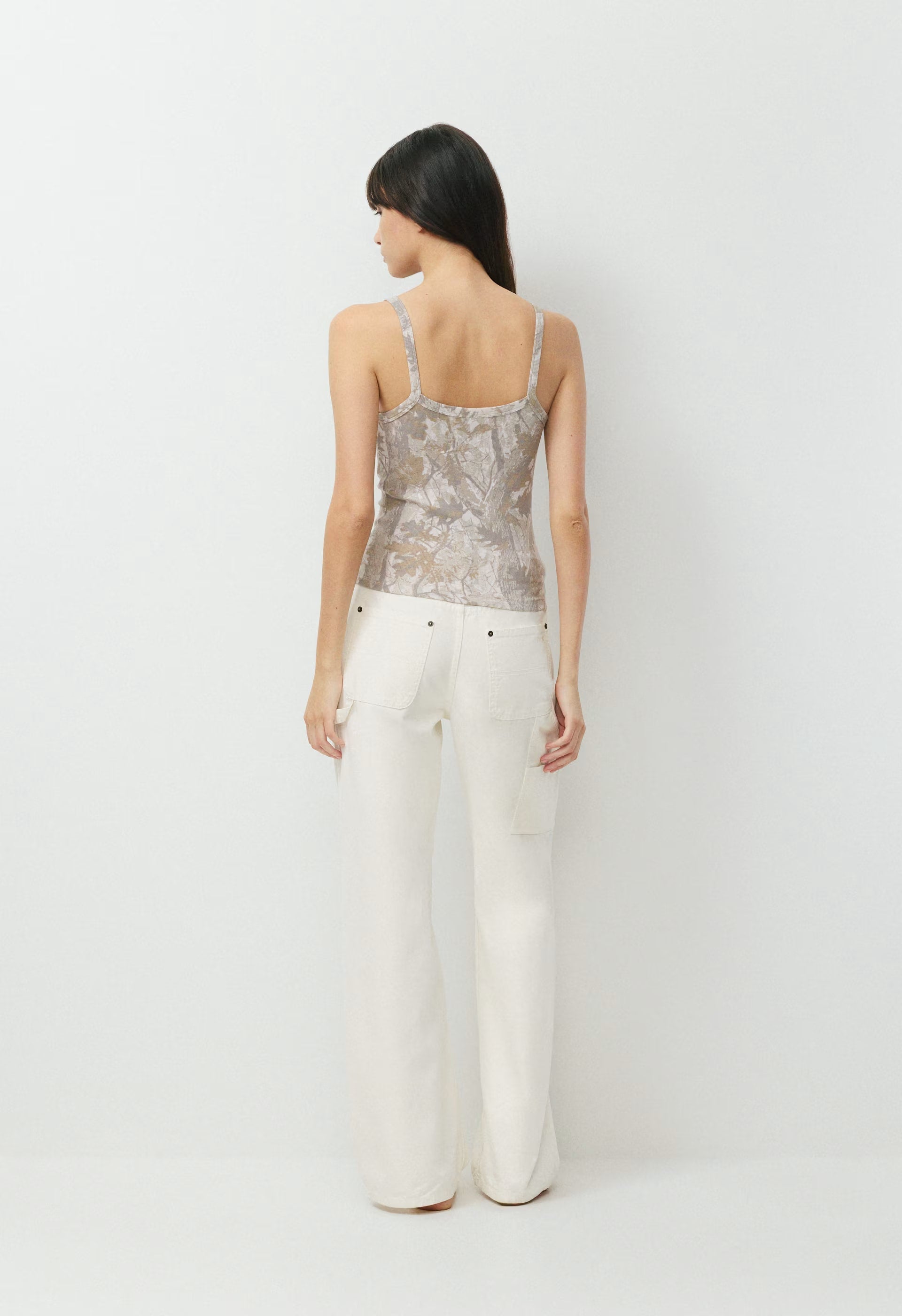 HomeStretch™ Rib Spectrum Cami Tank - FLUENT TAUP NATURESCAP