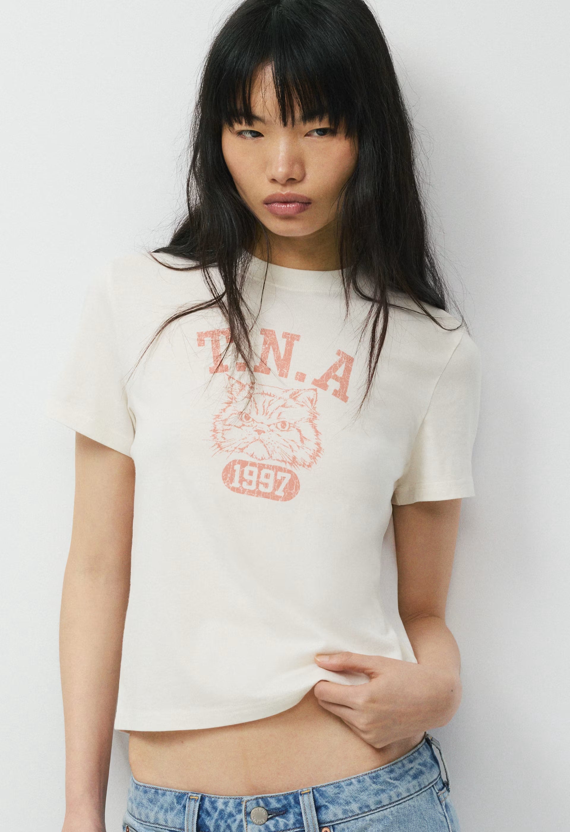 All-Time T-Shirt - LT BIRCH/RED
