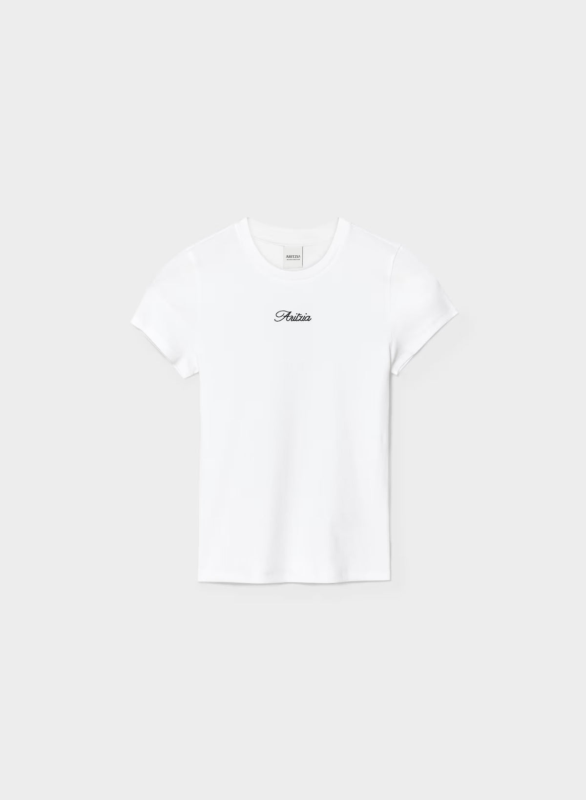 HomeStretch™ Rib Tune T-Shirt - WHITE/BLACK