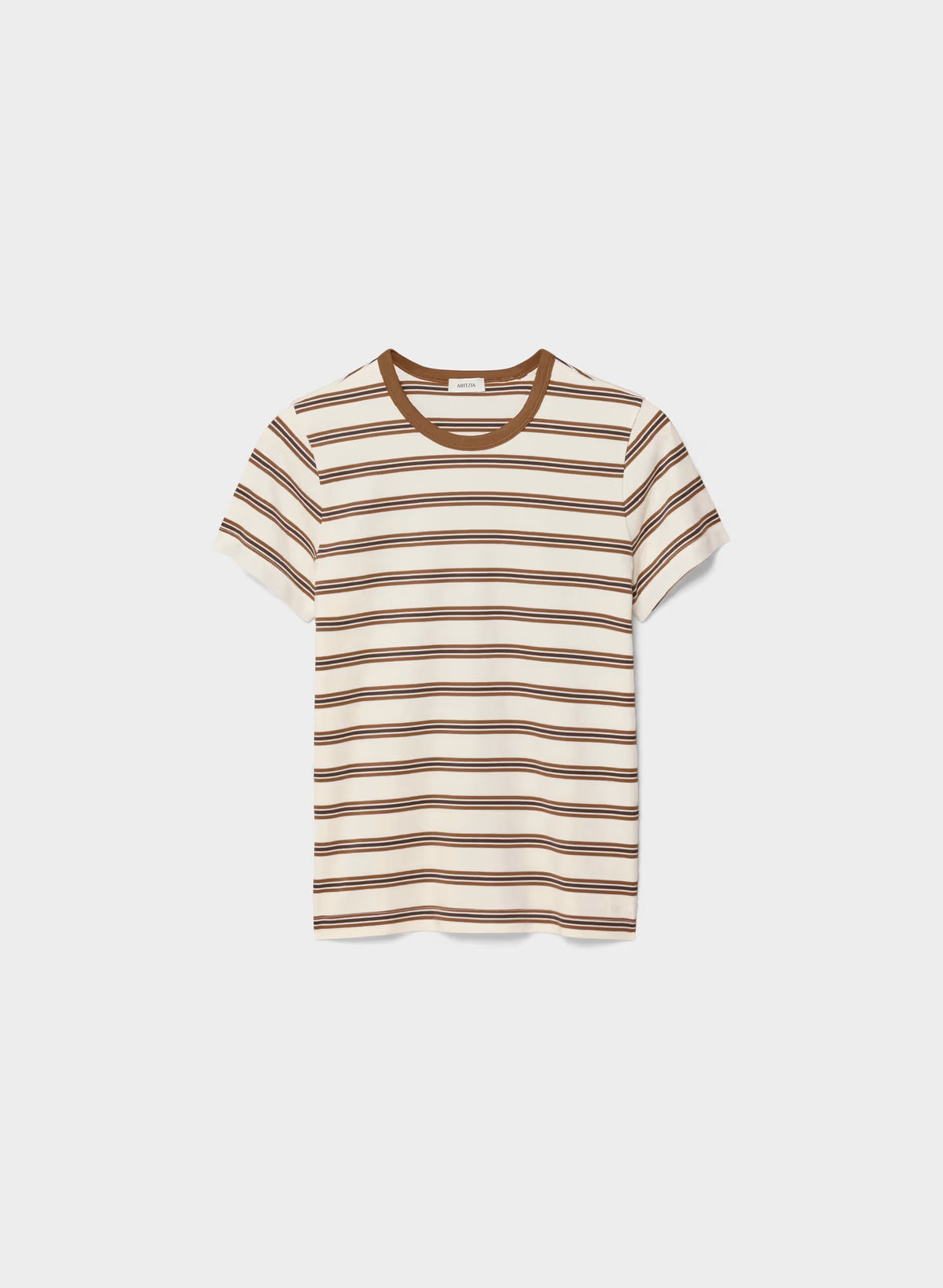 InterLock Cotton Wirth T-Shirt - LT BIRCH/ CHCLTR BRN