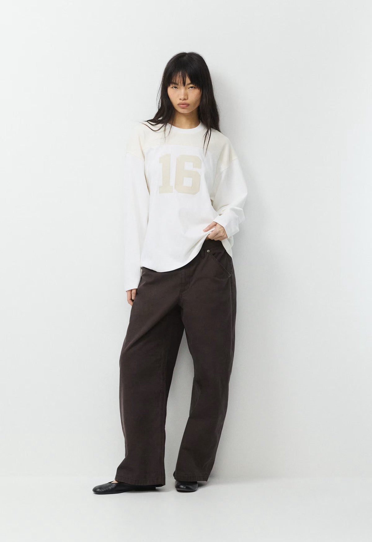 Mighty Cotton™ Ramos Longsleeve - WHITE/LIGHT BIRCH