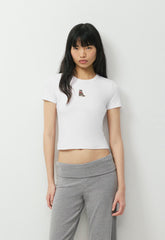 Little Ripple Icon T-Shirt - BRT WHITE/JUNA