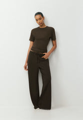 HomeStretch™ Smooth Sequence T-Shirt - CACAO NIB BROWN