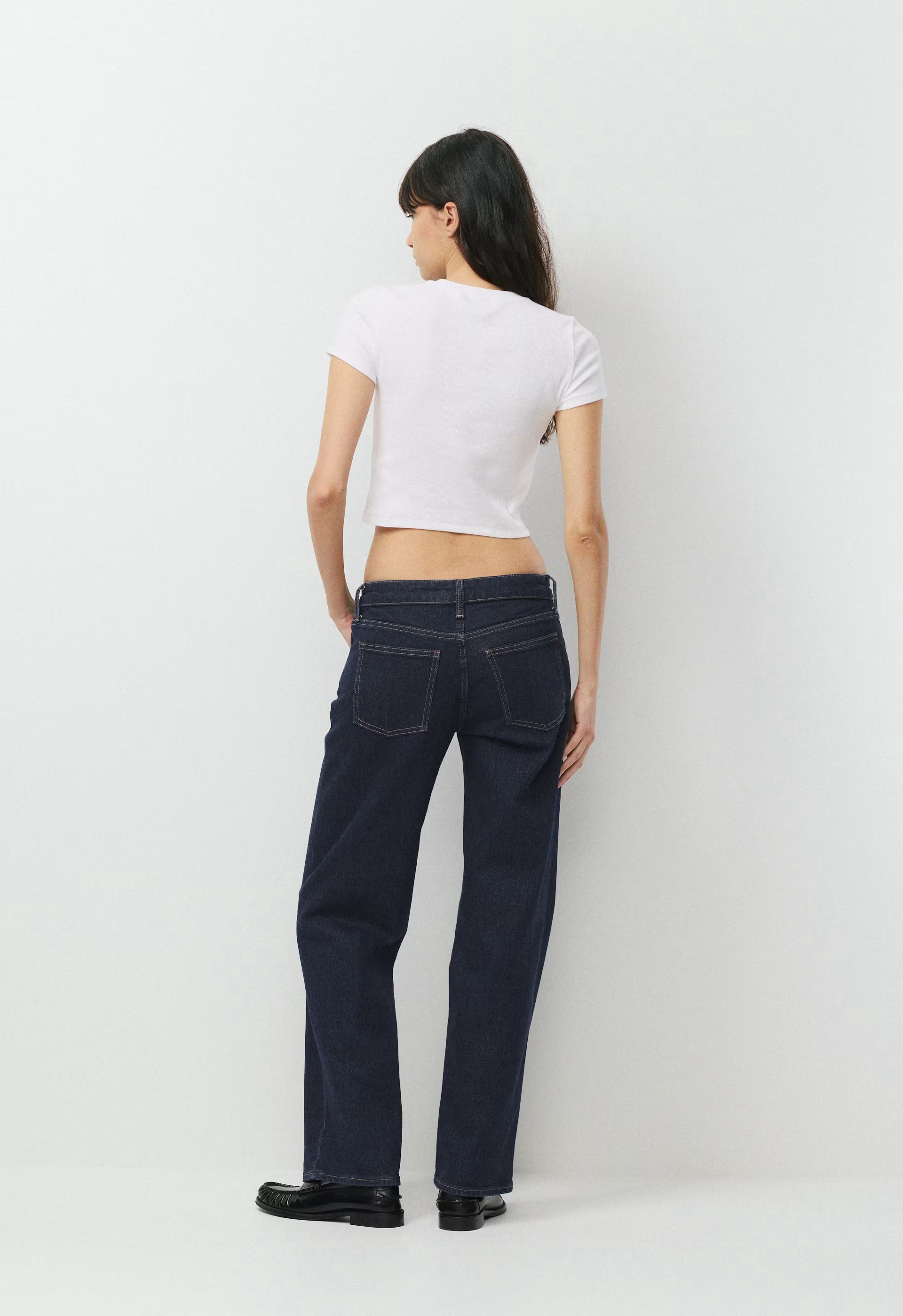 HomeStretch™ Rib Tune Waist T-Shirt - RICH MOCHA BROWN
