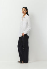 Utility Shirt - WHITE / SHADY BLUE