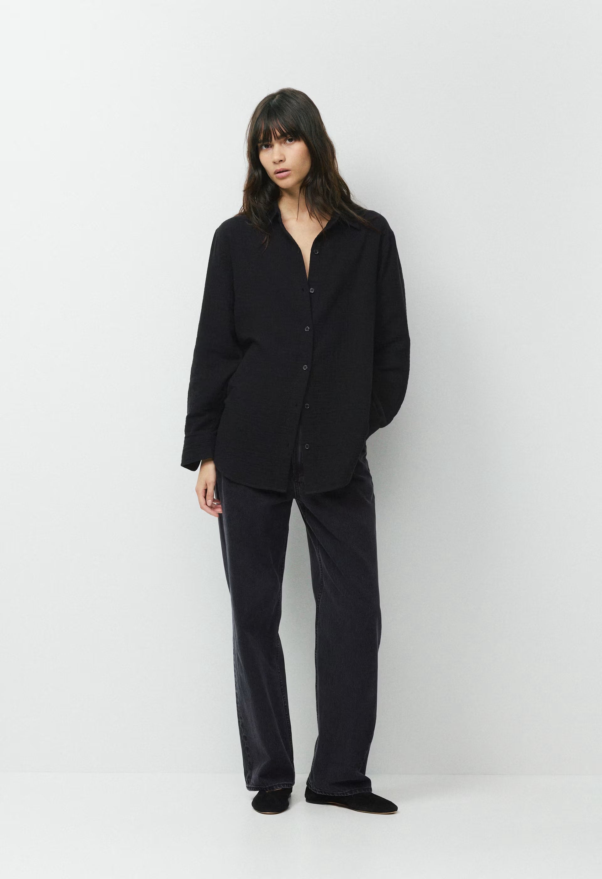 AirPlush Cotton™ Sail Shirt - BLACK