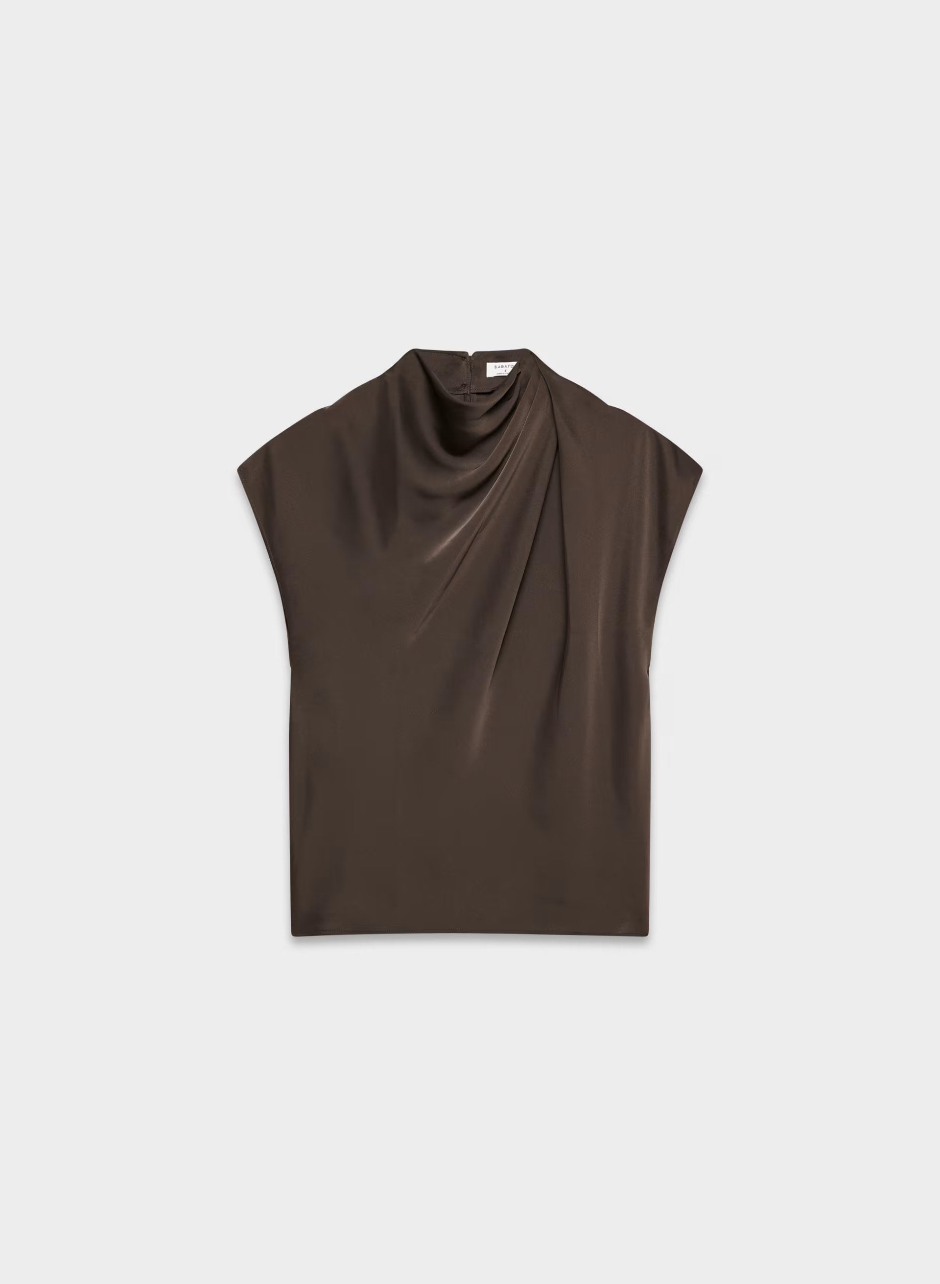 Nominee Satin Blouse - RICH MOCHA BROWN
