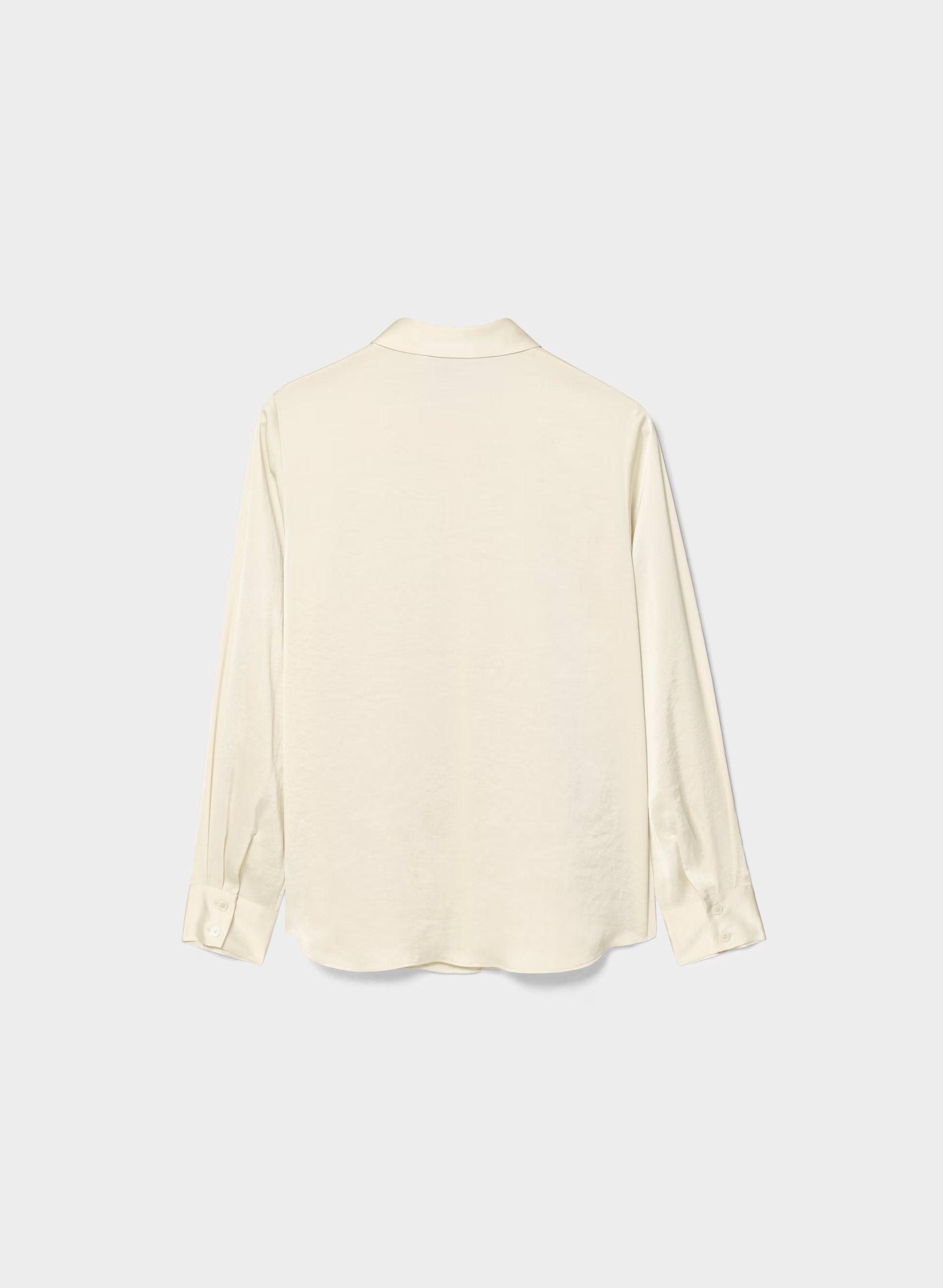 Baker Satin Shirt - SEASIDE CREAM