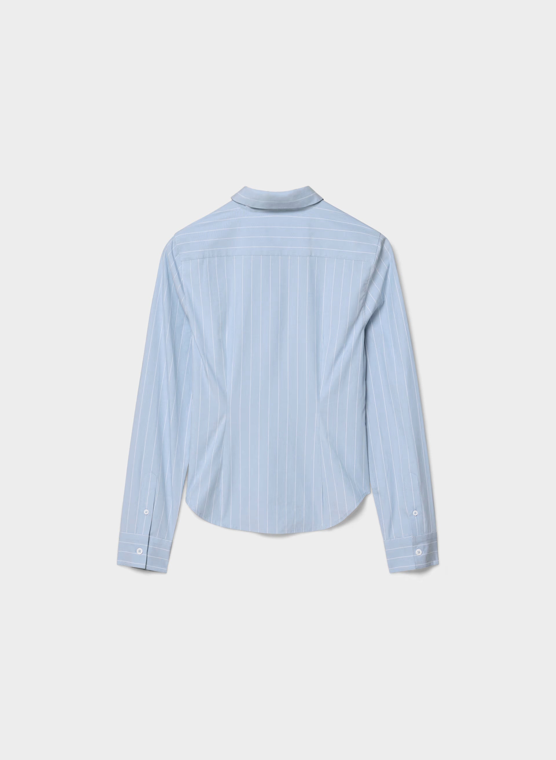 Chronicle Slim Poplin Shirt - CRNFL BLU/ BRT WHT