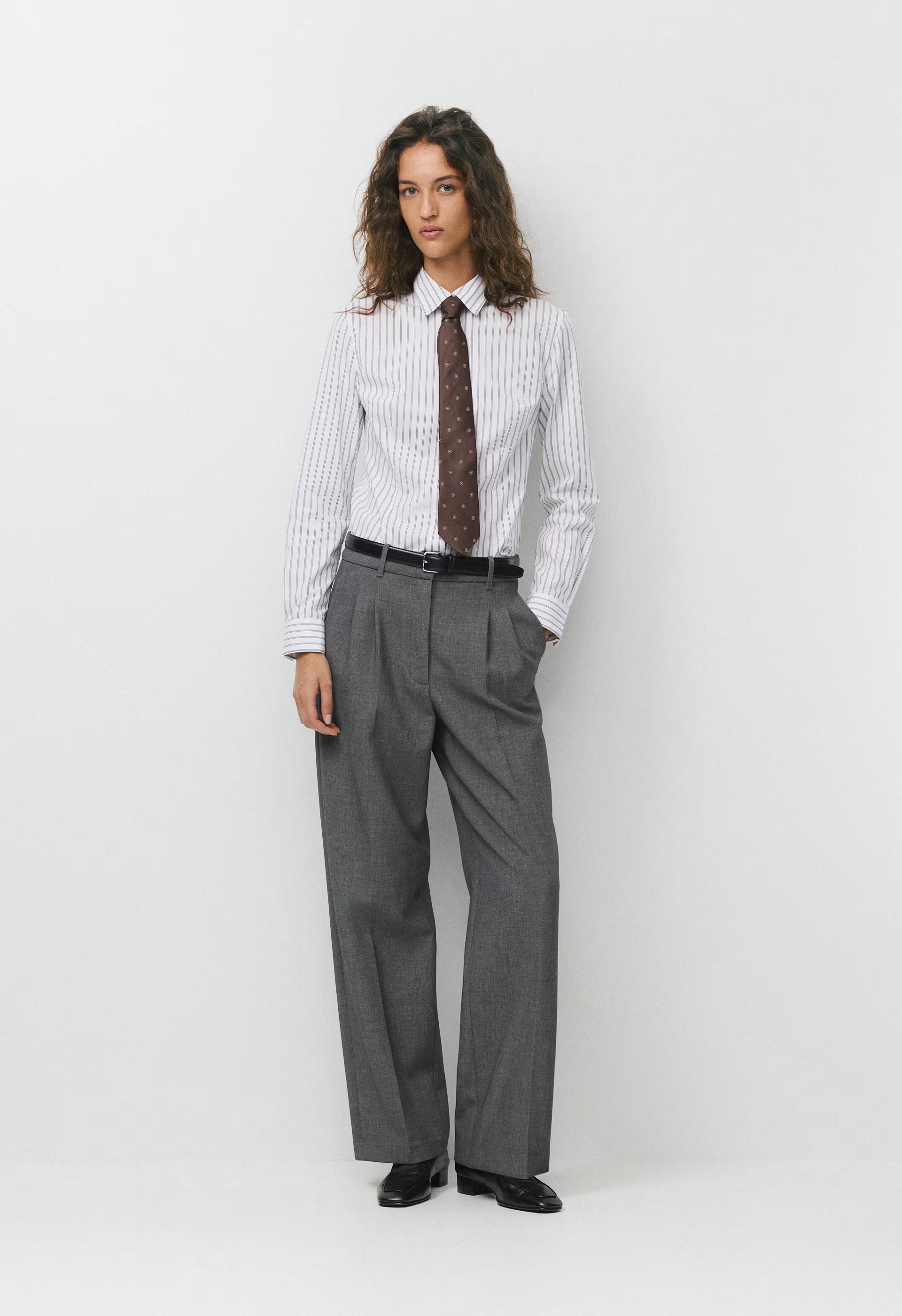 Chronicle Slim Poplin Shirt - MLKSK PK/BRT WT/BRT WT