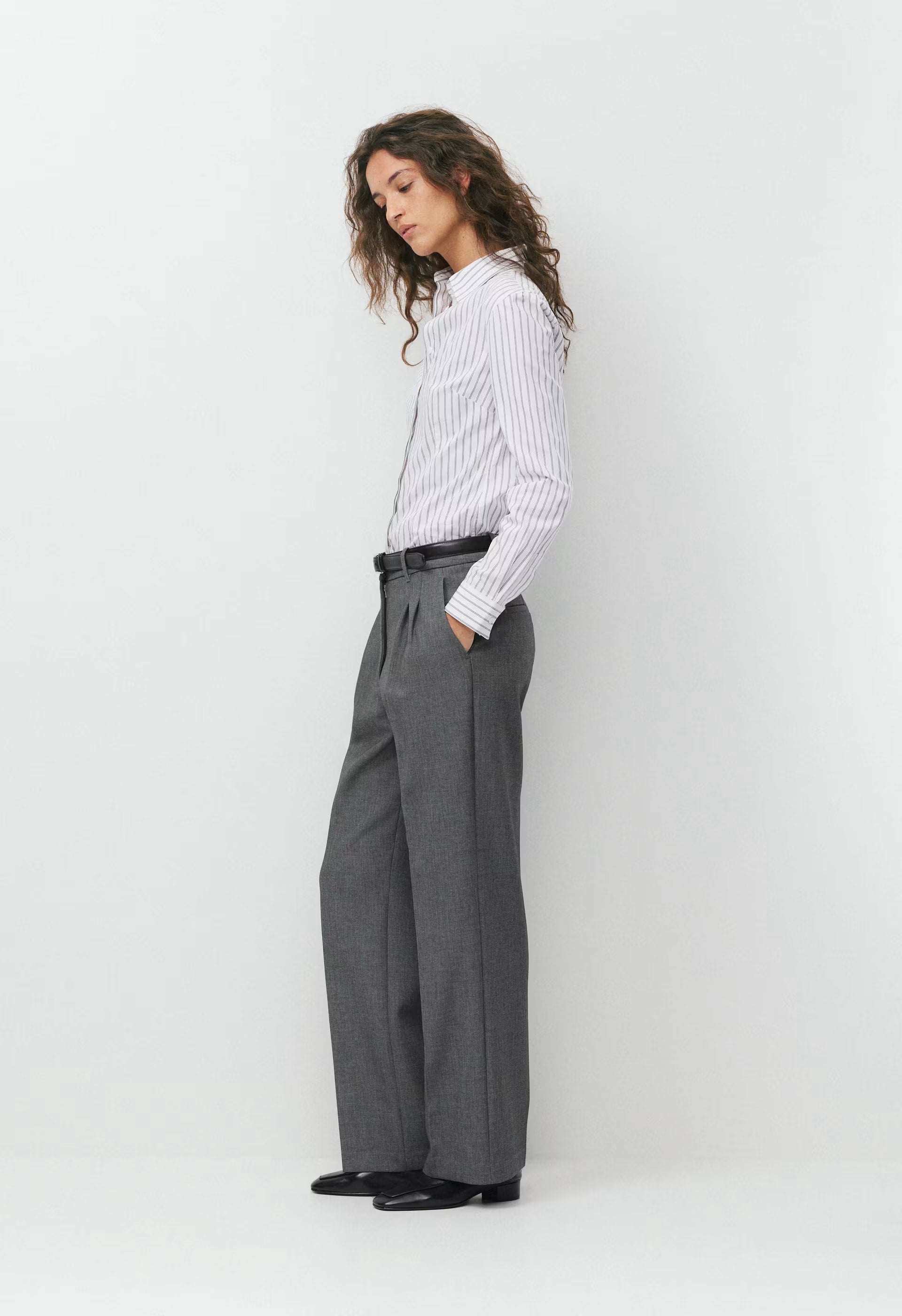 Chronicle Slim Poplin Shirt - MLKSK PK/BRT WT/BRT WT