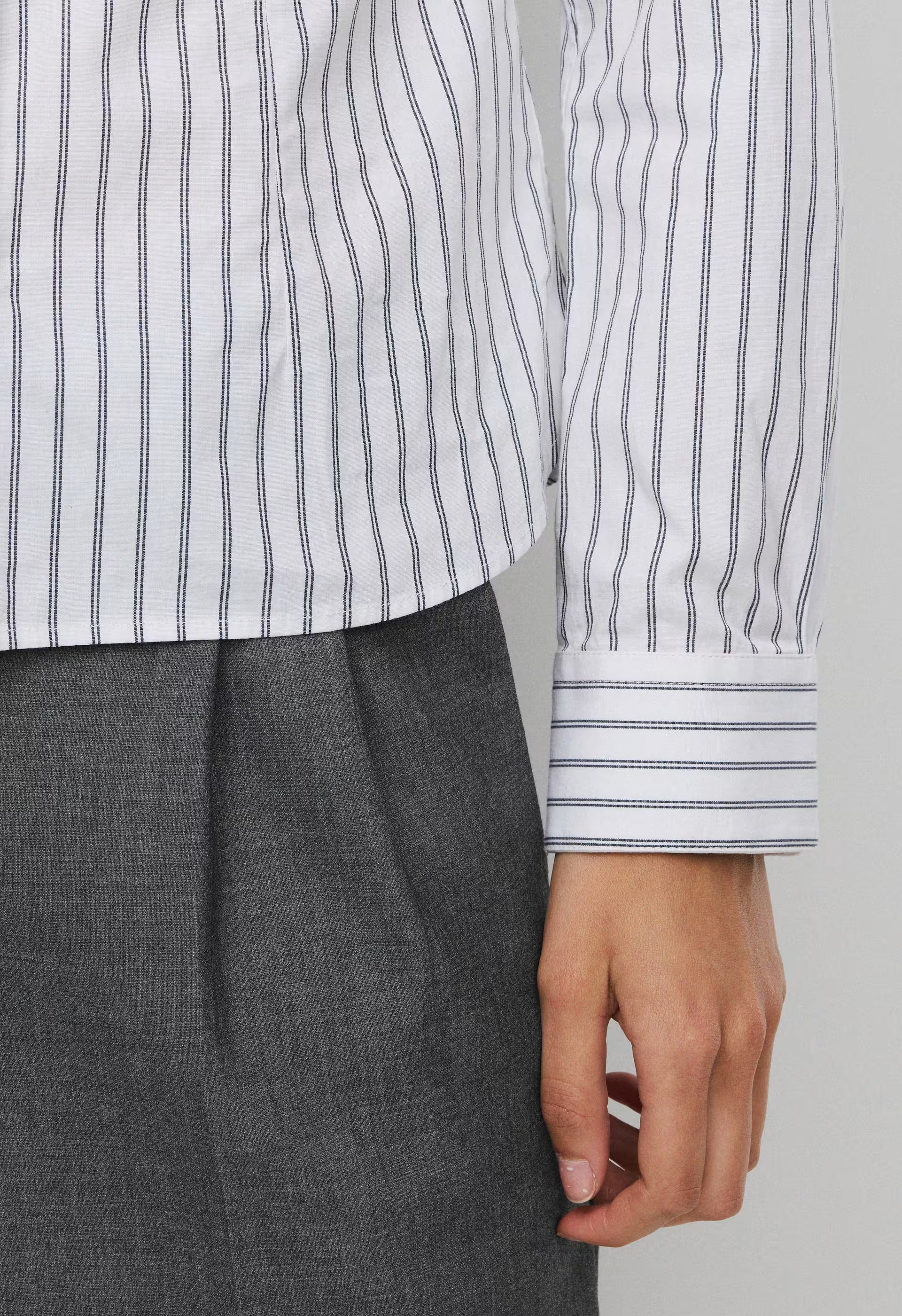 Chronicle Slim Poplin Shirt - MLKSK PK/BRT WT/BRT WT