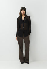 Baker Silk Shirt - BLACK
