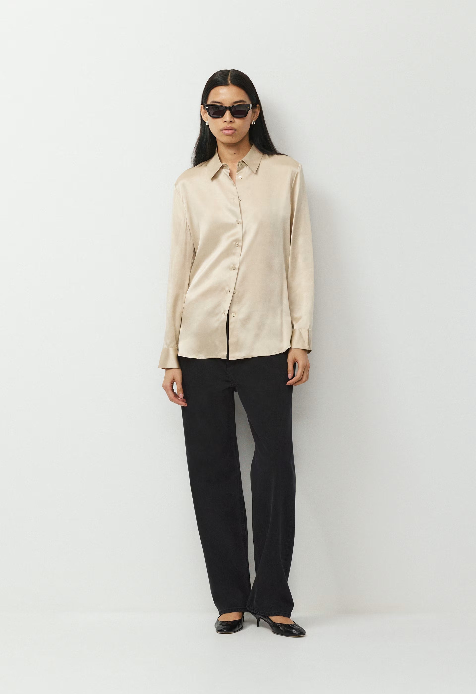 Forecast Silk Shirt - MARCONA BEIGE
