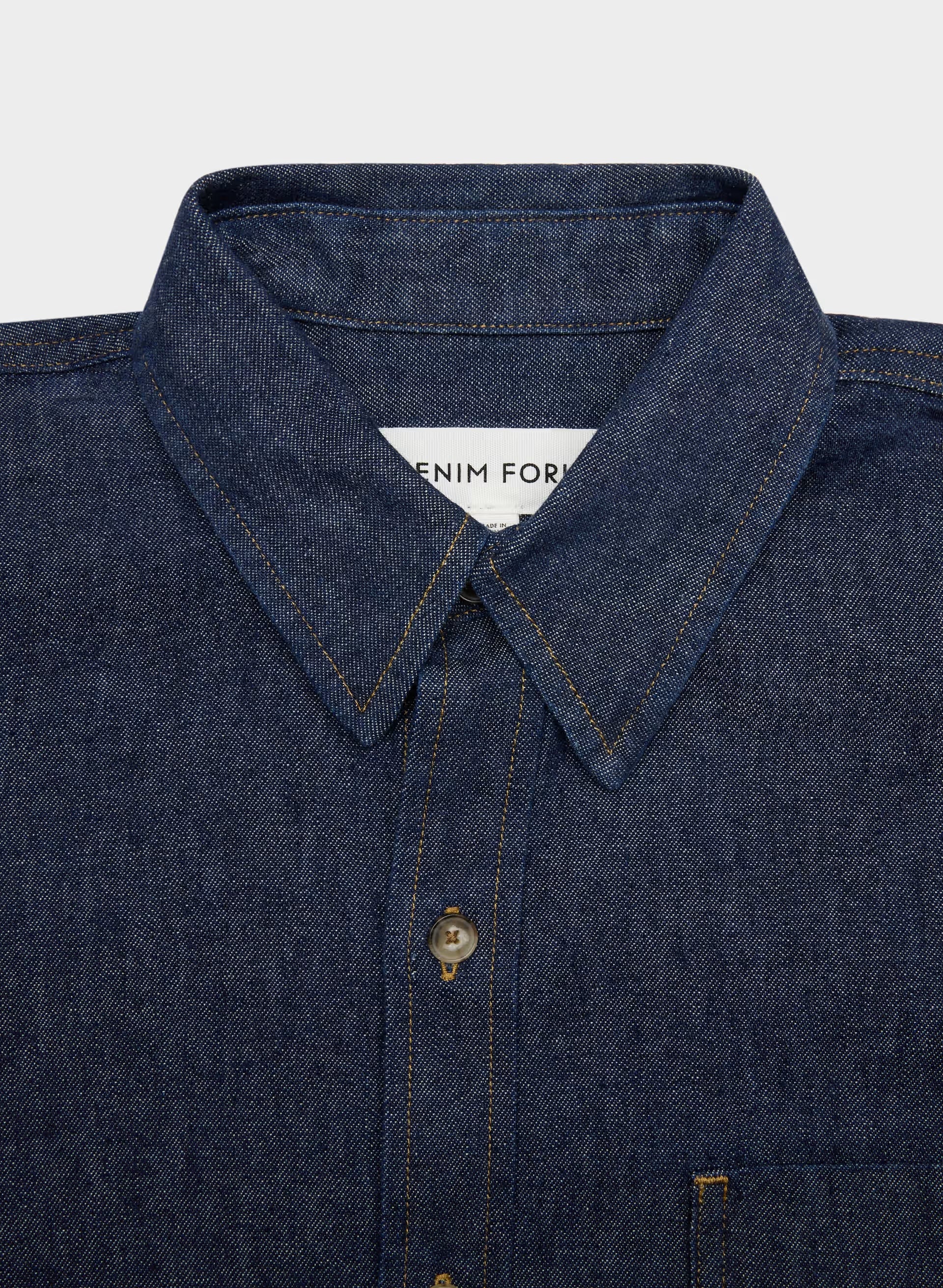 Denim Forum The '80s Comfy Denim Shirt - NO-STRESS DARK BLUE